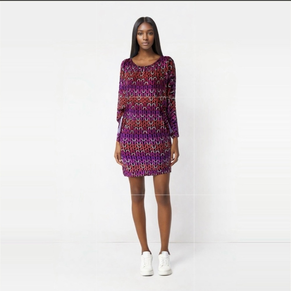 TRINA TURK Echo Chain Print Swim Tunic Beach Coverup Resortwear Size XL NWT